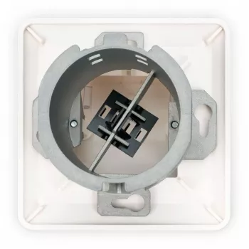 Digitus DN-93201 FTTH plokščias sieninis optinio pluošto lizdas SC/LC adapteriui 86x30x86 mm
