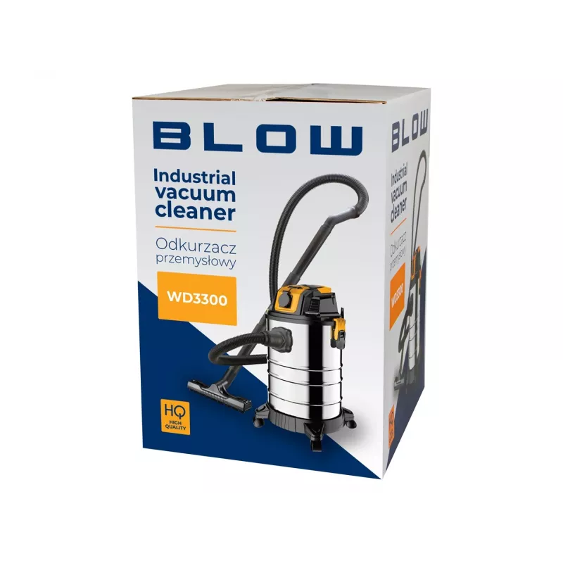 BLOW WD3300 pramoninis dulkių siurblys su 230V kištukiniu lizdu 2000W
