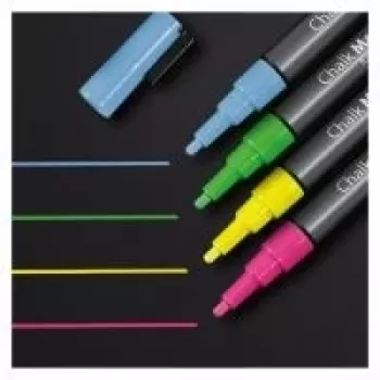 Chalk Marker Sigel GL179 mėlyna, žalia, rožinė, geltona 4 vnt.