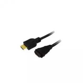 HDMI kabelis LogiLink CH0058 5 m, A tipo (vyriškas) į A tipo (moteriškas), juodas