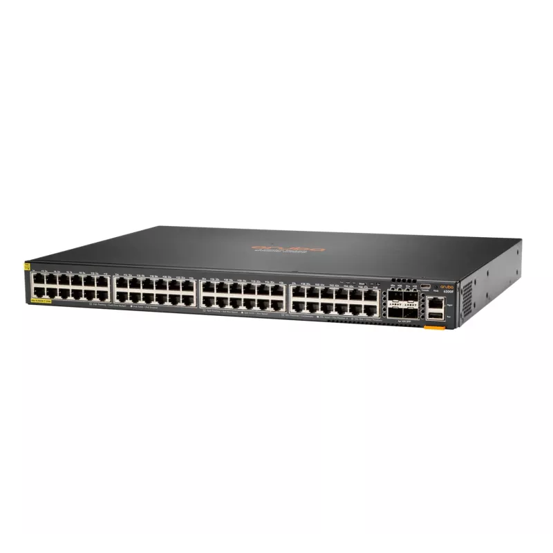 Valdomas tinklo jungiklis HPE Aruba Networking CX 6200F 48G PoE 4SFP+ 370W