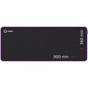 Lorgar Main 319 žaidimų pelės kilimėlis, didelis, 900x360mm, purpurinis