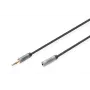 Digitus Audio ilginimo kabelis 3.5mm kištukas – 3.5mm lizdas 1.8m Juodas