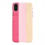 Dėklas iš medžio man and wood iPhone X/XS — pink pie white