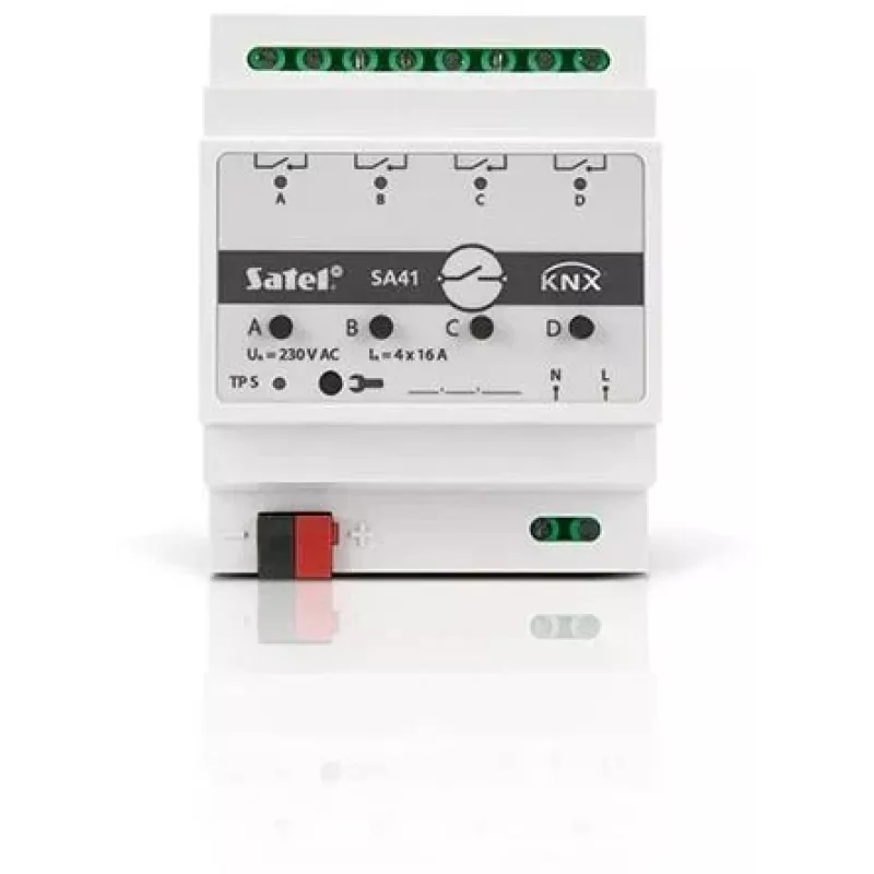 SATEL KNX 4 kanalų perjungimo pavara KNX-SA41