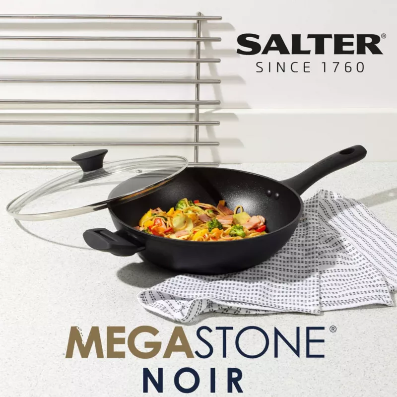 Wok Salter BW09329AR 28 cm su Megastone Noir nelimpančia danga