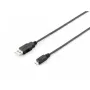 Equip USB 2.0 A tipo į Micro-B laidas, 1 m, juodas