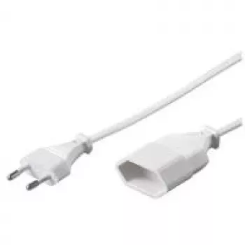 Wentronic Goobay Euro Verlängerung, 5 m, Weiß - Eurostecker (Typ C, CEE 7/16) > Eurobuchse (Typ C, CEE 7/16) (50509)