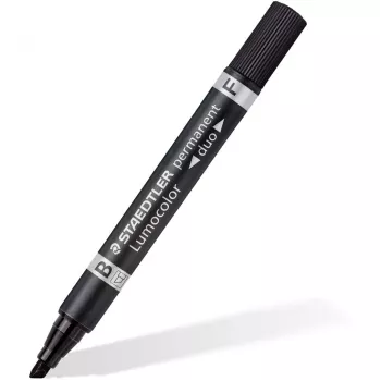 Staedtler Lumocolor permanent duo 348 B nuolatinis žymeklis juodas 1 vnt