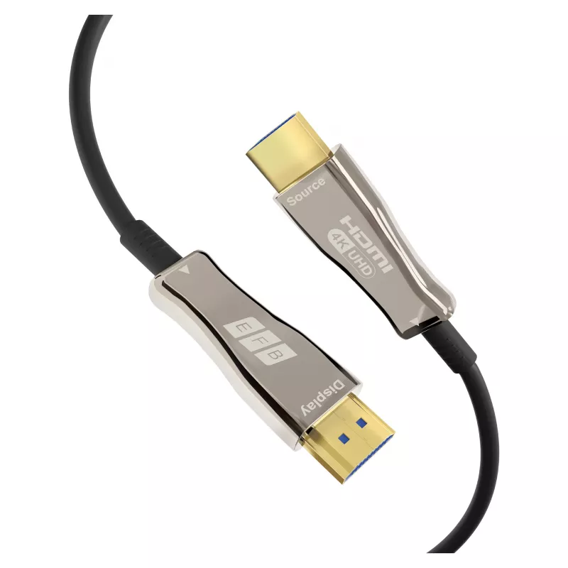 EFB Elektronik HDMI šviesolaidinis kabelis AOC Active 4K60Hz juodas - 50 m (HDMI-20-00010)