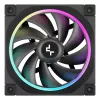 120 mm PC ventiliatorius DeepCool FL12 3 viename, juodas, 120×25 mm, 2150 RPM, skysčio dinaminis guolis, PWM, 55 CFM, 32 dB, 3 vnt. pakuotė
