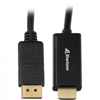 Adapteris DisplayPort į HDMI Sharkoon 4K 60Hz, 1 m laidas