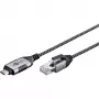 Goobay Ethernet-Cable USB-C 3.1 į RJ45 Slim 1 m - jungia maršrutizatorių, modemą (74401)