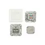 Synergy 21 S216358 – 2x RJ-45 6a kat. lizdas, baltas, 80x80 mm, 5,6 cm