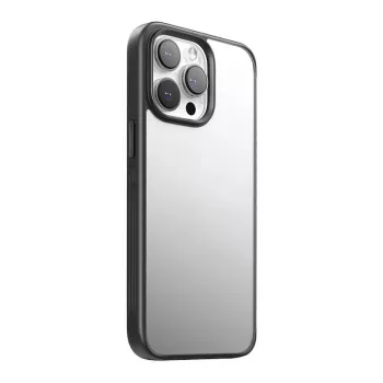 Joyroom JR-15Q2 apsauginis dėklas iPhone 15 Pro matinė juoda, plonas apsauginis dangtelis