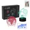 Manta SNL118RGB RGB 3D dekoratyvinė LED lempa