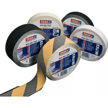 Lipni juosta nuo slydimo Tesa 60950, juoda, 15 m ilgio x 25 mm pločio
