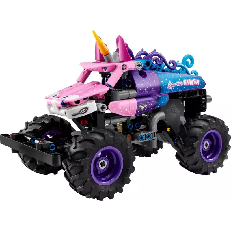 LEGO TECHNIC 42220 Monster Jam Sparkle Smash atgal traukiamas automobilis