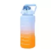 Extralink Motyvacinis Vandens Butelis, 2000ml Sportinis Vandens Butelis, Mėlyna-Orspalvis, BUT-993