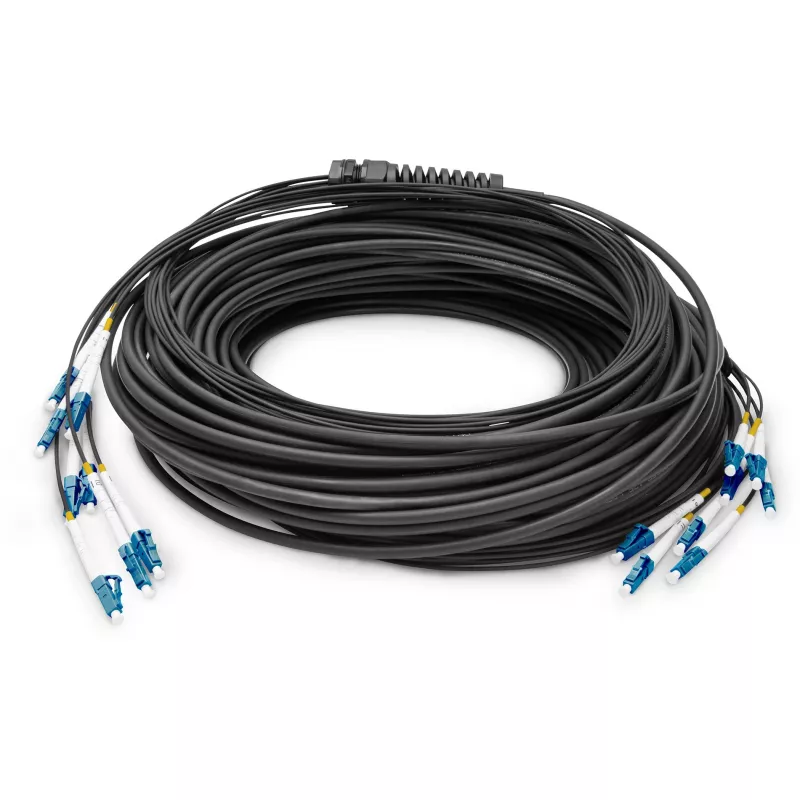 DIGITUS Vorkonfektionierte Fibre Optic Universal Breakout Cable, vienmodis OS2, 8 skaidulų, LC/UPC - LC/UPC