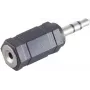Laidų adapteris ShiverPeaks BS57021 3,5 mm į 2,5 mm juodas sidabrinis