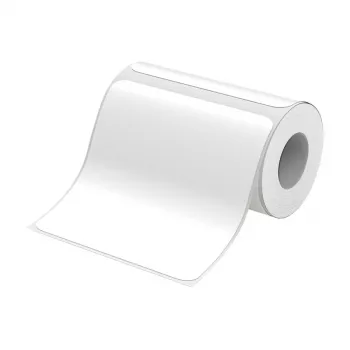 Termoetiketės NIIMBOT T100×100-75 (baltos) – 100×100 mm, 75 vnt. rulonas