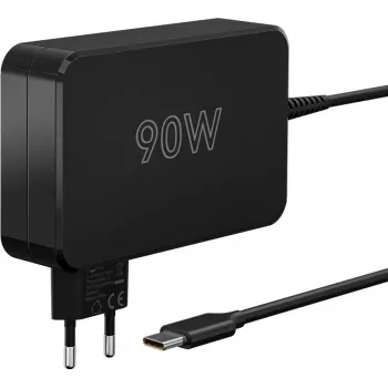 Goobay 65420 Greitasis USB-C įkroviklis nešiojamiesiems kompiuteriams ir mobiliesiems įrenginiams, 90 W, juodas