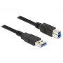 USB laidas DeLOCK 85070 USB 3.2 Gen 1 5 m USB A USB B juodas