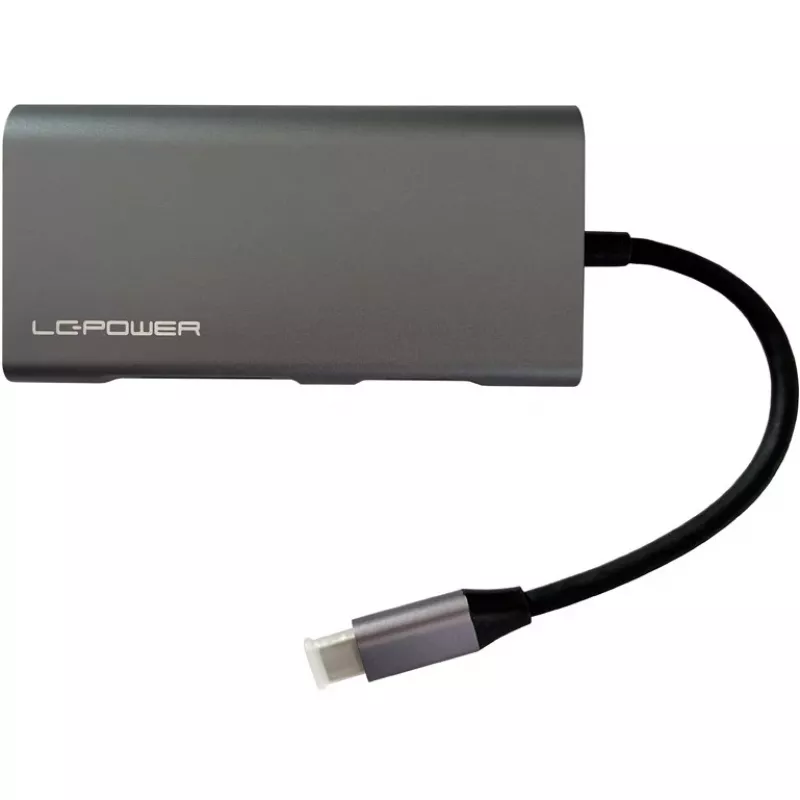 LC-Power LC-HUB-C-MULTI-5 USB 3.2 Gen 1 Type-C laidinis dokas nešiojamam kompiuteriui