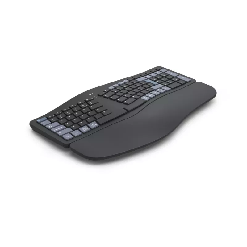 Belaidė ergonomiška klaviatūra HAMA WK-900 Juoda, kompaktiškas išdėstymas