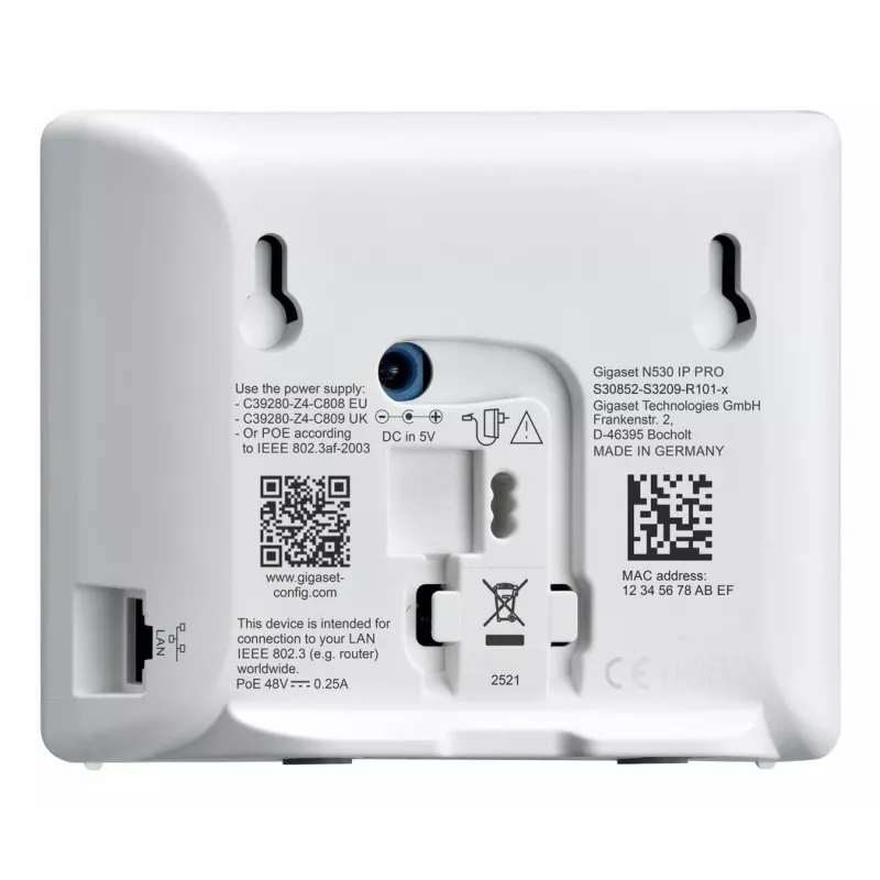 Gigaset N530 IP PRO + S700H PRO DECT belaidis telefonas su skambučio numerio atpažinimu, antracito spalvos