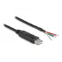 DeLOCK adapterio laidas USB 2.0 Type-A į RS-485 2 m juodas
