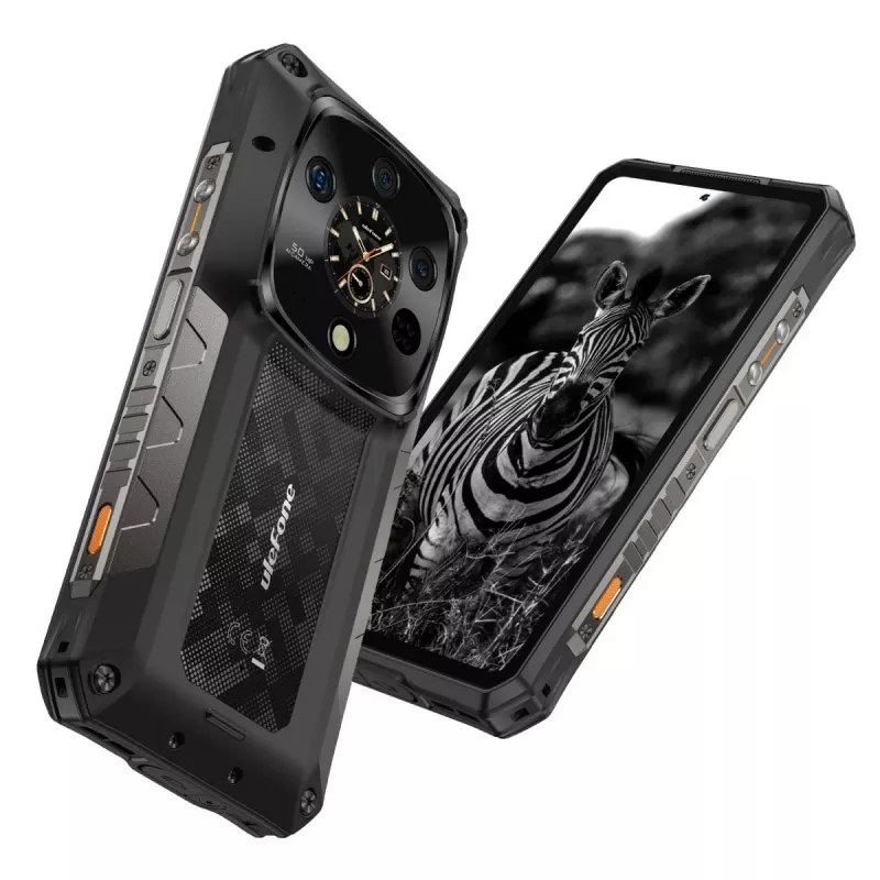 Atsparus išmanusis telefonas UleFone Armor 28 Ultra 5G — 16 GB RAM, 1 TB atminties, juodas