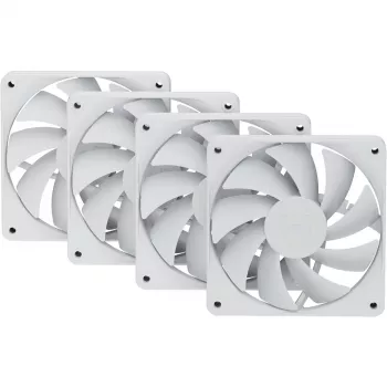 120 mm korpuso ventiliatoriai HYTE FA12 balti 4 vnt. pakete