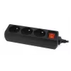 Gembird EG-PSU3F-01 apsauginis filtras nuo viršįtampių, juodas, 3 AC lizdai, 230 V, 0,6 m