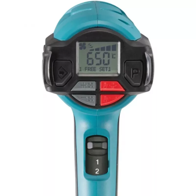 Pistoletas karšto oro Makita HG6531CK 2000 W, 650 °C, 550 l/min, žalias