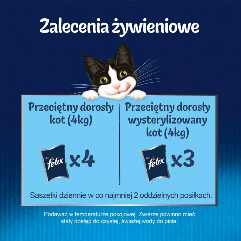 Šlapias kačių ėdalas Felix PURINA maišelyje 85 g – vištienos skonio, suaugusioms katėms