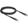 DeLOCK USB C laidas USB 2.0 2m juodas 81125