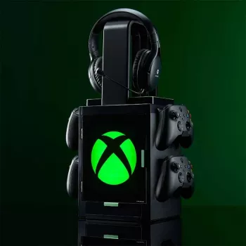 Numskull Games Oficialus Xbox žaidimų laikiklis diskams, juodas, laidinis