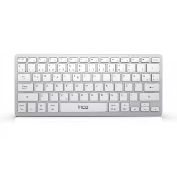 INCA klaviatūra IBK-565BT BT 5.0, išmani, baterija 150 Std, 8-10 m, sidabrinė