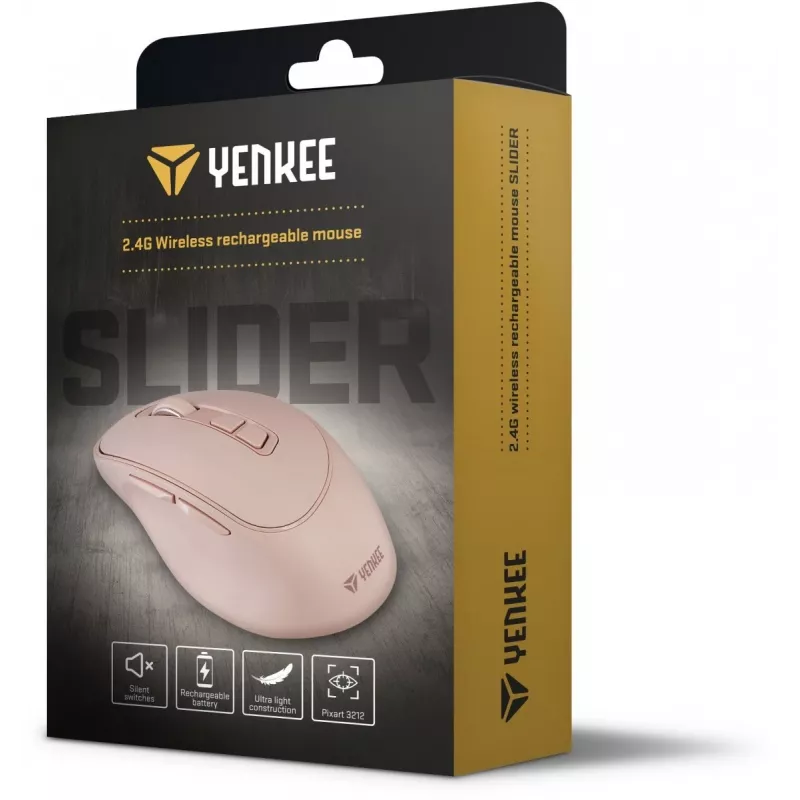 Belaidė pelė YENKEE YMS 2080PK SLIDER 2,4 GHz