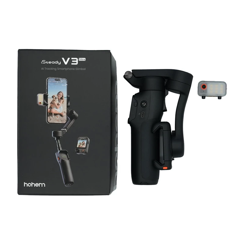Hohem iSteady V3 Ultra (juodas) – 3 ašių stabilizatorius su AI sekimu
