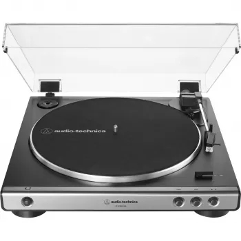 Audio-Technica AT-LP60XUSB automatinė diržinė vinilinė patefonė su USB jungtimi, juoda
