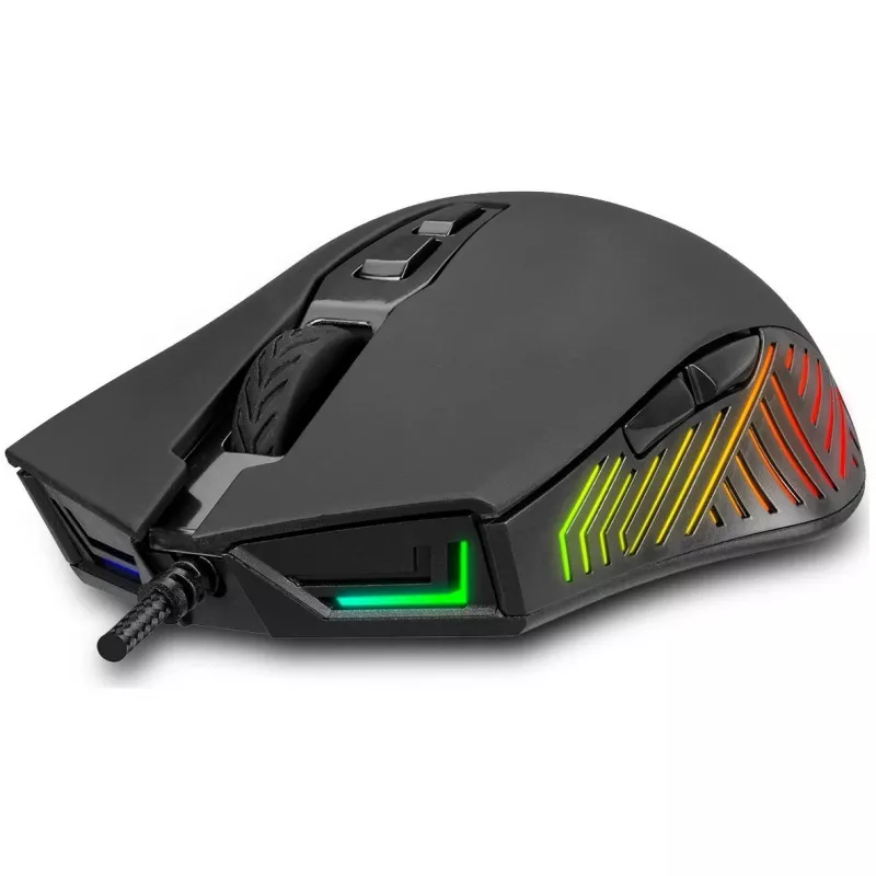 INCA Gaming Mouse IMG-GT17 6400 DPI, RGB, 7 mygtukai, USB, juoda
