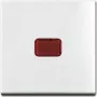 Dangtelis lizdui Busch‑Jaeger 2509‑914, baltas, termoplastikas, be varžtų, 55×55 mm, 20 mm storio