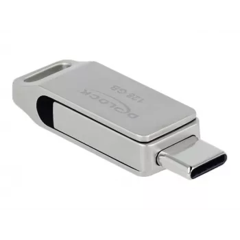 USB atmintukas DeLOCK 128GB USB-C Type-A sukamas modelis