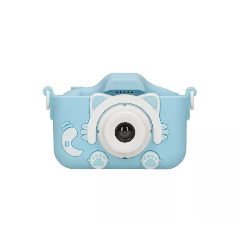 Vaikų skaitmeninis fotoaparatas Extralink H27 Single Blue — 1080P 30fps, 2,0 colio ekranas