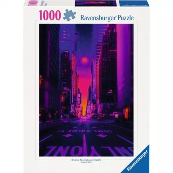 Dėlionė Ravensburger New York in Neon, 1000 dalių, suaugusiems