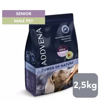 ADDVENA Power of Nature Senior Small Ėriena - sausas šunų ėdalas - 2,5kg