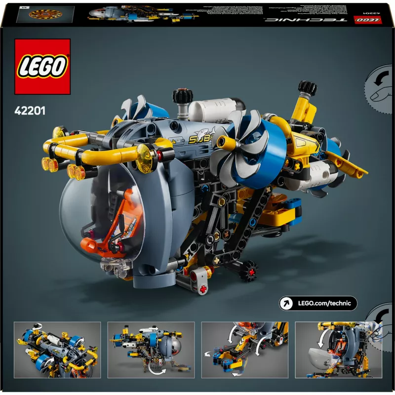 LEGO TECHNIC 42201 Giliavandenio tyrimo povandeninis laivas